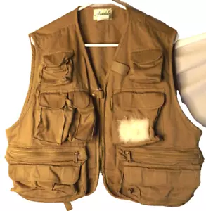 Vintage Ausable Men's 90's Fly Fishing Tactical Outdoor Vest Pockets Size Large - Picture 1 of 5
