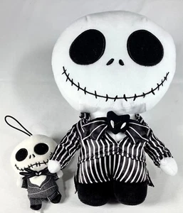 Disney Nightmare Before Christmas Jack Skellington 14” Plush Big Head/Mini Jack - Picture 1 of 7