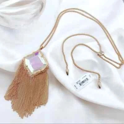 Collar Kingston Kendra Scott Cristal Dicroico Oro Rosa. Venta al por menor $95 Foto 1 de 4