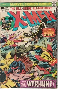 X-MEN #95 (1975) Marvel; Claremont, Cockrum; Death of Thunderbird; bajo grado en muy buen estado- - Imagen 1 de 2