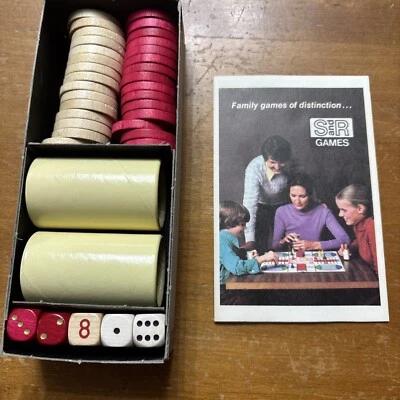 Juego de Backgammon de Colección Piezas de Madera Tazas de Dados Selchow&Righter 1975 Foto 1 de 4