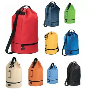 BAG DUFFLE GYM TRAVEL HIKING WORK ADULT SHOULDER BAG 9 COLOURS - Picture 1 of 14