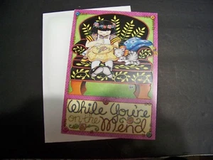 MARY ENGELBREIT GET WELL " ON THE MEND" 1 carta/busta NUOVA #726 - Foto 1 di 2
