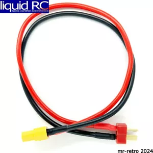 Racers Edge 1685 Charge Adapter: M T-plug style connector To M Xt60 - 300mm Wire - Picture 1 of 2