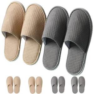 SPA Guest Slippers, 6/12 Pairs Reusable Washable Unisex Spa Slippers for Hote... - Picture 1 of 7