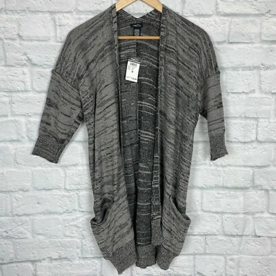 Cárdigan Suéter Gris Manga Corta Frente Abierto Rue21 Para Mujer Mediano Nuevo con Etiquetas Foto 1 de 4