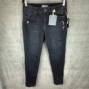 Democracy Absolution Jeans Womens 14 Blue Dark Ankle Skimmer Stretch Slimming - Picture 1 of 14