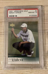 📈 Sergio Garcia 2001 Upper Deck Golf PGA #3 RC Rookie Card PSA 10 Gem Mint 💎