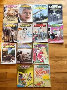 Lot 11 National Lampoon Magazine 1977 AND Up Yourself AND French Comics Beatles - Picture 1 of 12