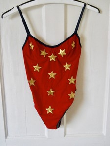 moschino swimsuit red
