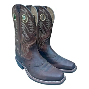 Ariat Stiefel Herren 13 Heritage Roughstock Western Leder Zum Überziehen Eckige Zehe Cowboy - Bild 1 von 15