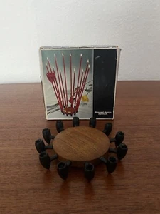 DIGSMED Teak Kerzenständer für 12 Kerzen Design dänisch Vintage Mid Century - Bild 1 von 6