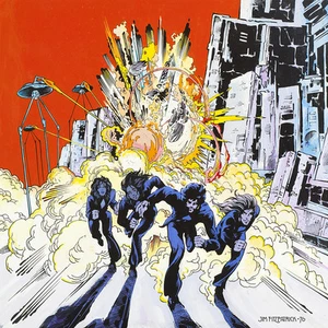 Jailbreak: El ataque de los trípodes de Jim Fitzpatrick. Thin Lizzy, arte del álbum 23x16 - Imagen 1 de 1
