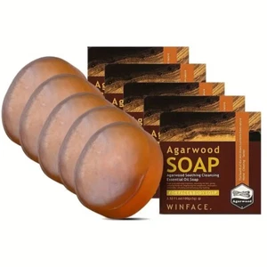 5 Boxes 100g Agarwood Essential Oil Manual Soap Agarwood Soap Natural Soap - Picture 1 of 5