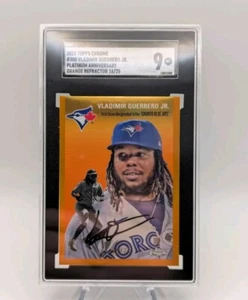 Vladimir Guerrero Jr 2023 Topps Cromo Platino 300 Naranja Refractor #d/25 SGC 9 - Imagen 1 de 2