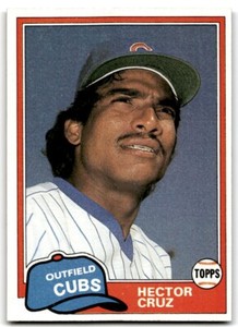 1981 Topps Traded Hector Cruz Baseball Cards #750