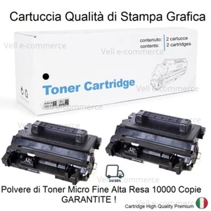 CE390A 90A Toner 2Pz Compatibili con Hp Laserjet Enterprise M 602 M 603 - Foto 1 di 7