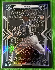2022 Chronicles Baseball Luis Gil Obsidian Rookie Card New York Yankees