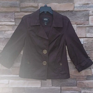 Introducción. Chaqueta Casual Elegance By Jonathan Ross Marrón Medio Elastizada Botón Grande - Imagen 1 de 9