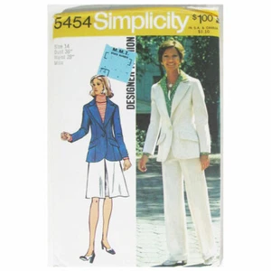 Simplicity 5454 Size 14, Sewing Pattern Designer, Jacket Skirt & Pants Uncut - Picture 1 of 4