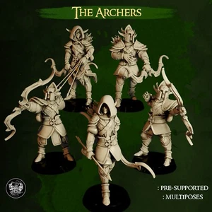 Elven Archer Brigade(x5)/TTRPG/Wargaming/Dungeons and Dragons/Master Forge - Picture 1 of 1