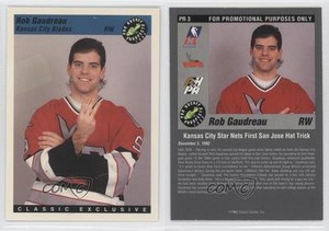1993 Classic Pro Hockey Prospects Promotional Prototypes #PR3 Rob Gaudreau Card