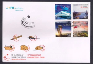TURKEY - 2021 12th INTERNATIONAL TRANSPORT & COMMUNICATION FORUM - 4V FDC - Picture 1 of 4