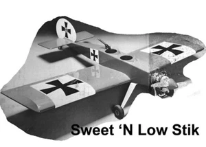 Model Airplane Plans (RC): Sweet 'n Low Stik 54" for .29-.50 (Midwest 1981) - Picture 1 of 3
