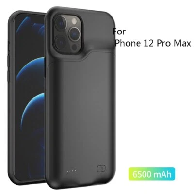 External Battery Case For iPhone/11/12/13/14 Pro Max/X/XS Max/XR/6/7/8 Plus/SE - Image 1 of 4