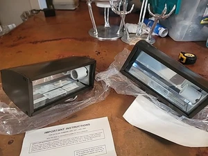Set Of 2 Hadco Genlyte Rectangular Reflector Flood Light 40W T-10 120V Lights - Picture 1 of 12