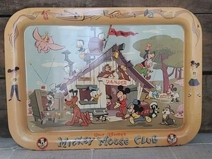 Bandeja de servir de metal vintage de los años 50 Walt Disney’s Mickey Mouse Club - California - Imagen 1 de 22