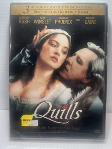 Quills DVD 2000 Fox Searchlight Geoffrey Rush Kate Winslet Joaquin Phoenix OOP - Picture 1 of 2
