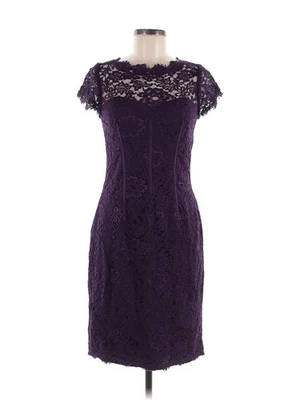 ML Monique Lhuillier женщин фиолетовый коктейльное платье 6 - Изображение 1 из 2