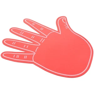 Guante de porristas de mano de espuma gigante dedo deportes ventilador utilería - Imagen 1 de 12