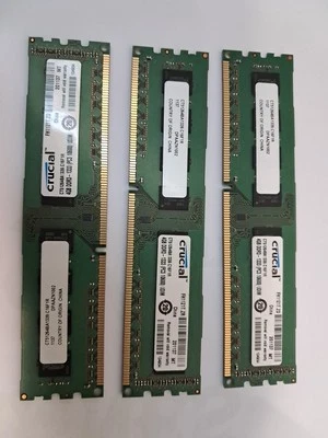 3 CRUCIAL CT51264BA1339.C16F1MR, 4GB, DDR3 - 1333, PC3-10600 - Image 1 of 2