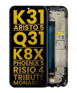 LG K31 | Aristo 5 | K8X | Risio 4 Display LCD Touch Screen Digitizer Frame - Photo 1 sur 3