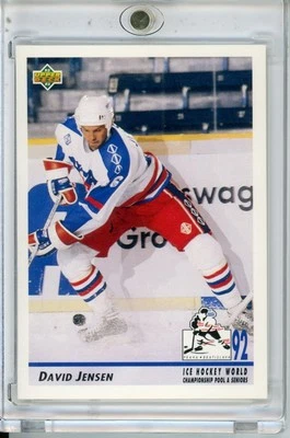 1992-93 Upper Deck #379 David Jensen - Image 1 of 2