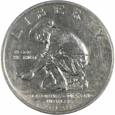 California Commemorative Silver Half Dollar 1925-S AU Uncertified #411 - Image 1 of 2