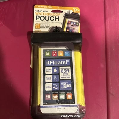 BOLSA IMPERMEABLE TRAVELON CLEAR VIEW SOSTIENE TU TELÉFONO CELULAR NUEVA Foto 1 de 2