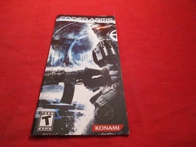 Coded Arms Playstation portátil PSP manual de instruções SOMENTE livreto - Imagem 1 de 2