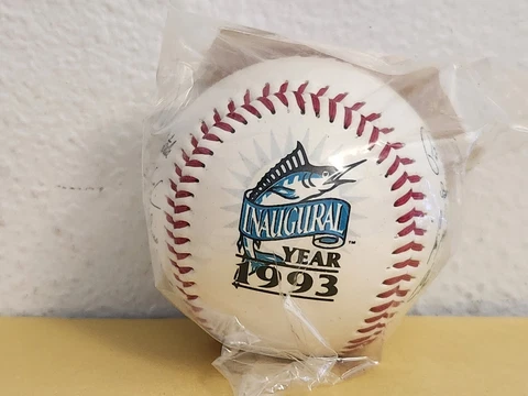 Florida Marlins 1993 Chevron Team Stars Fotoball Sealed One In A Series Baseball Cover
