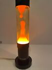 Mathmos Jet Lava Lampa Oryginalna czarna podstawa Pomarańczowa lawa Vintage Światło Retro