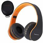 PowerLocus Wireless & Wired Bluetooth Over Ear Stereo Foldable Headphones *NEW*