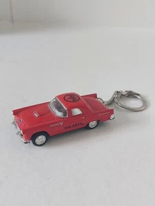Kinsmart Diecast 1955 Ford Thunderbird Key Chain- Red with Barcadi Decal - Picture 1 of 10