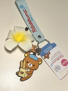 Portachiavi San-X Rilakkuma Squishy simpatico orsacchiotto nuovo pane Parigi baguette - Foto 1 di 1