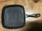 Vintage Traditional PHILIPPE RICHARD Phillip SQ. GRILL CAST IRON FRY PAN 9”