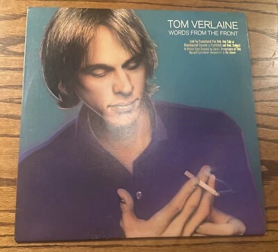 TOM VERLAINE - WORDS FROM THE FRONT ORIG 1982 US PROMO LP BSK 3685, Ex Foto 1 de 4