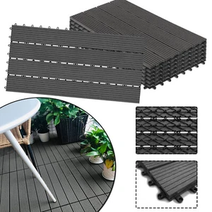 12pcs 30x60cm WPC tiles patio tiles balcony click tile plug tile wood - Picture 1 of 12