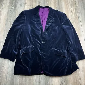 Richard James Slim Fit Blue Velvet Tuxedo Evening Jacket 40 Regular - Picture 1 of 14