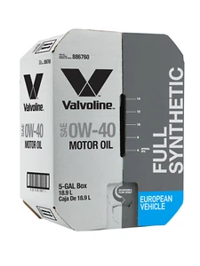 Valvoline European Vehicle Full Synthetic 0W-40 Motor Oil 5 QT - Picture 1 of 10